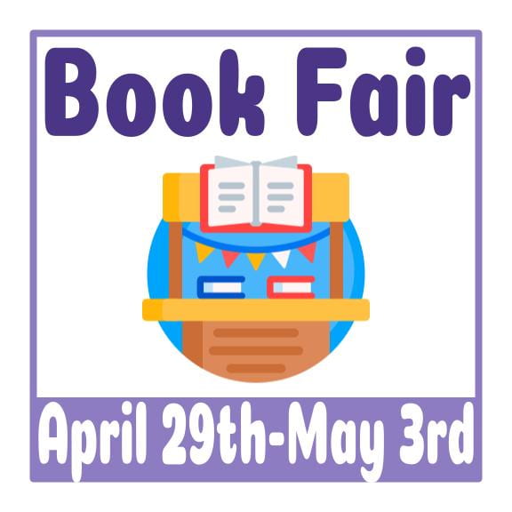 Book Fair April 29th - May 3rd